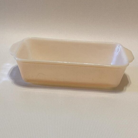 PRE OWNED VINTAGE Fire King Loaf Pan Peach Lustre - Picture 1 of 7
